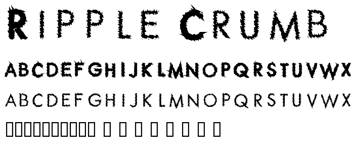 Ripple Crumb font